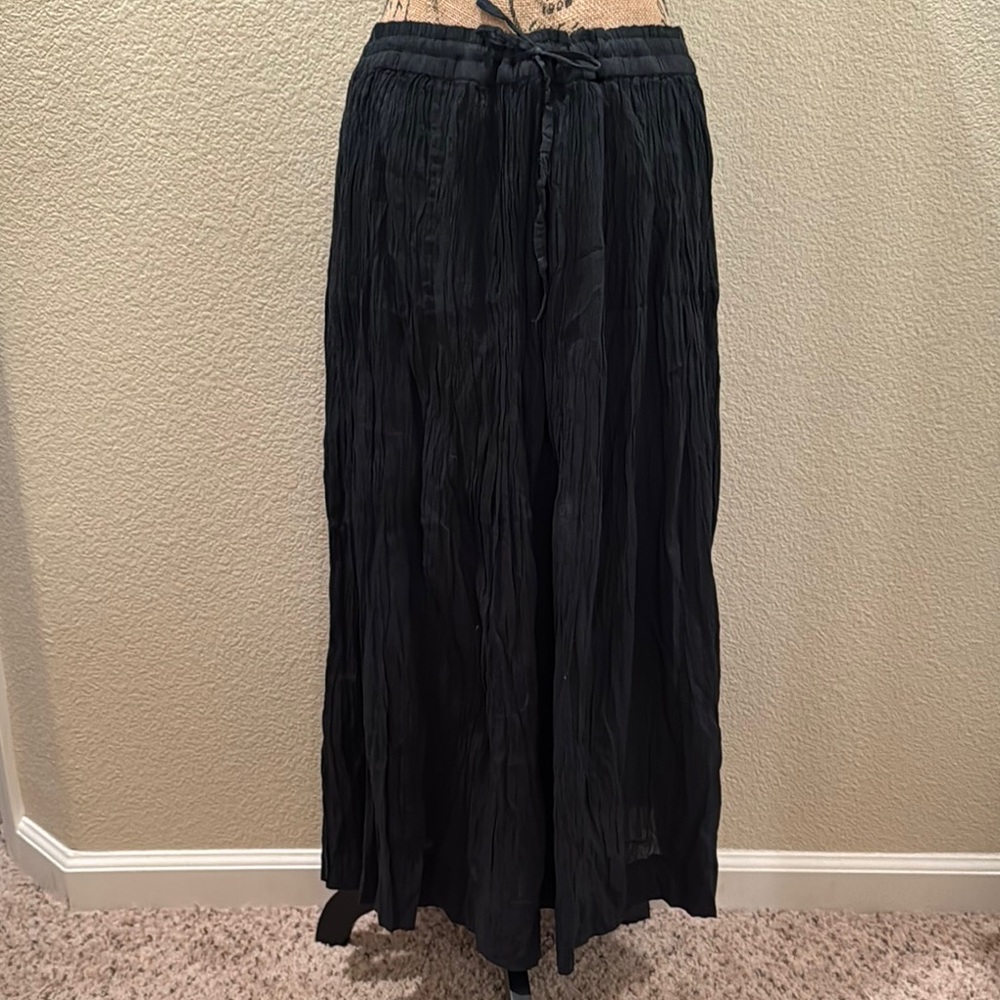 Cute Options Vintage Black Maxi Skirt Free Size Gypsy Boho Festival Hippie Style